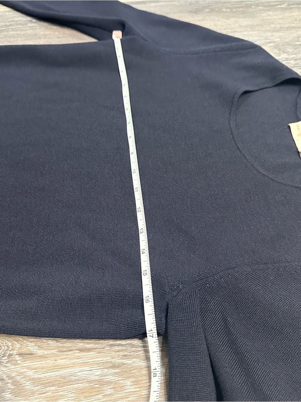 Tory Burch Harley Merino Wool Lace-Up Grommet Dress Navy Blue Small long sleeve - Picture 13 of 14